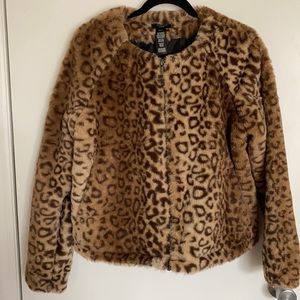 STUDIO 1886 Animal print Faux Fur jacket